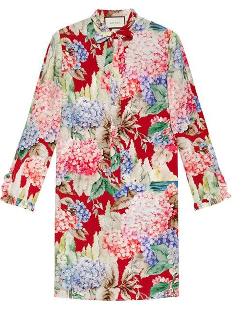 gucci hydrangea dress